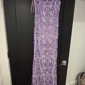 Lavender Sequin Gown
